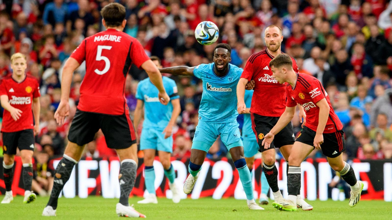 Athletic Club vs Manchester United. Match officials confirmed